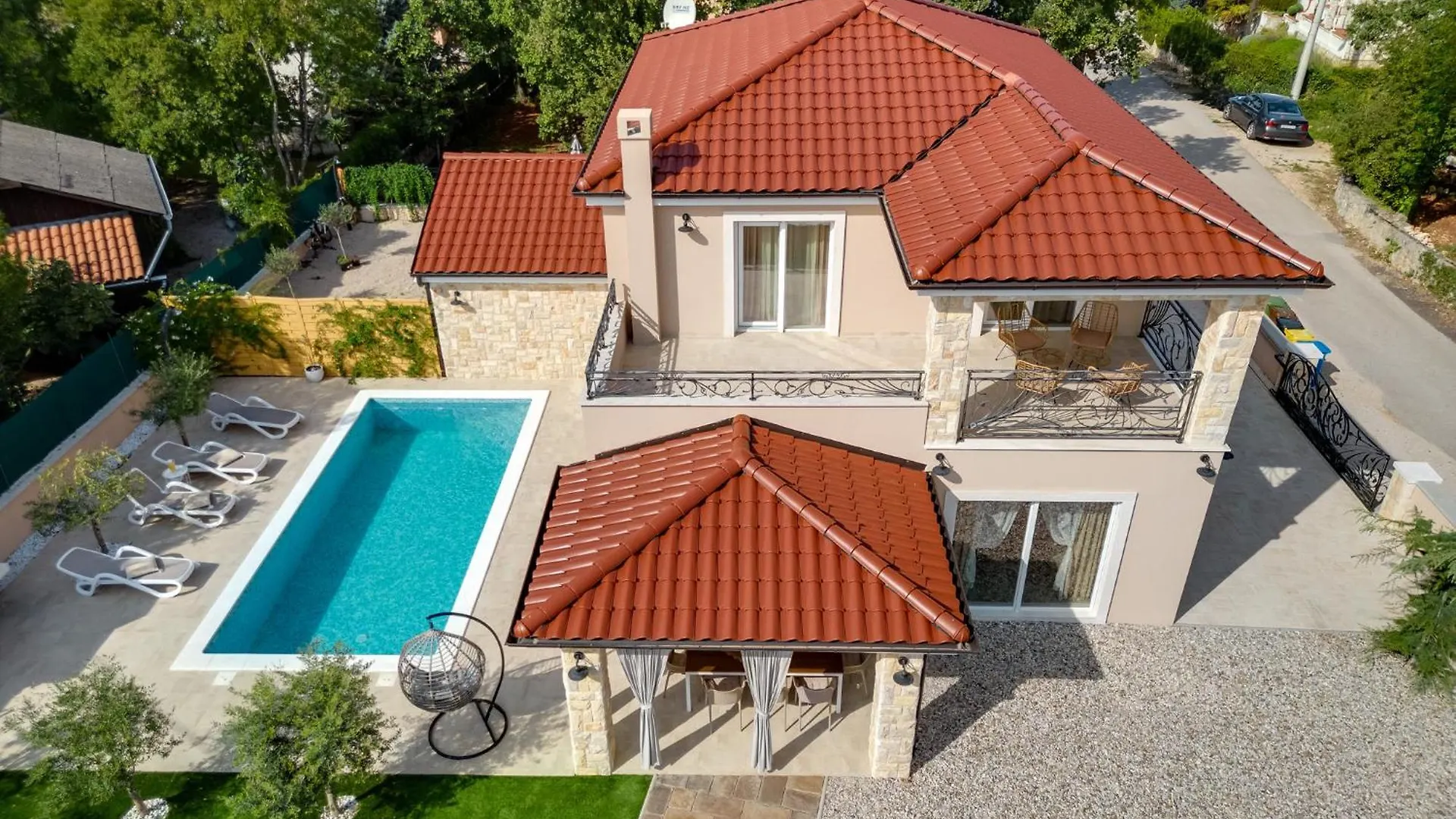 Beautiful New Villa With Pool, Near Beach - By Traveler Tourist Agency Krk - Id 2400 Пинезичи 0*,  Хорватия